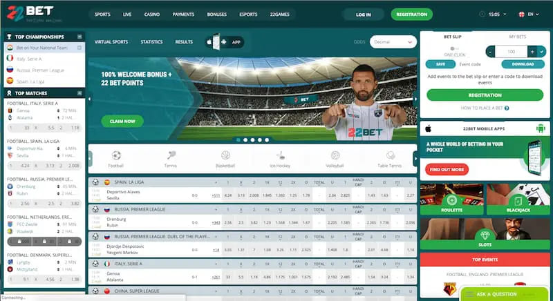 22bet cameroon complete review